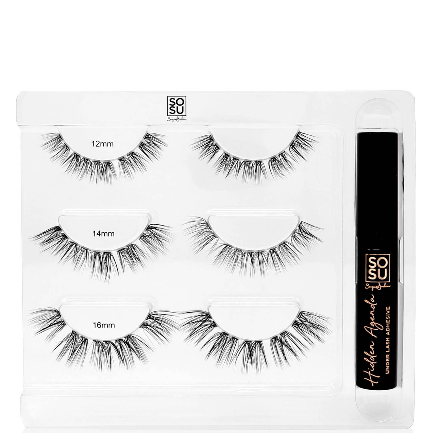 SOSU Cosmetics Hidden Agenda Undetectable Lashes Longer Lengths