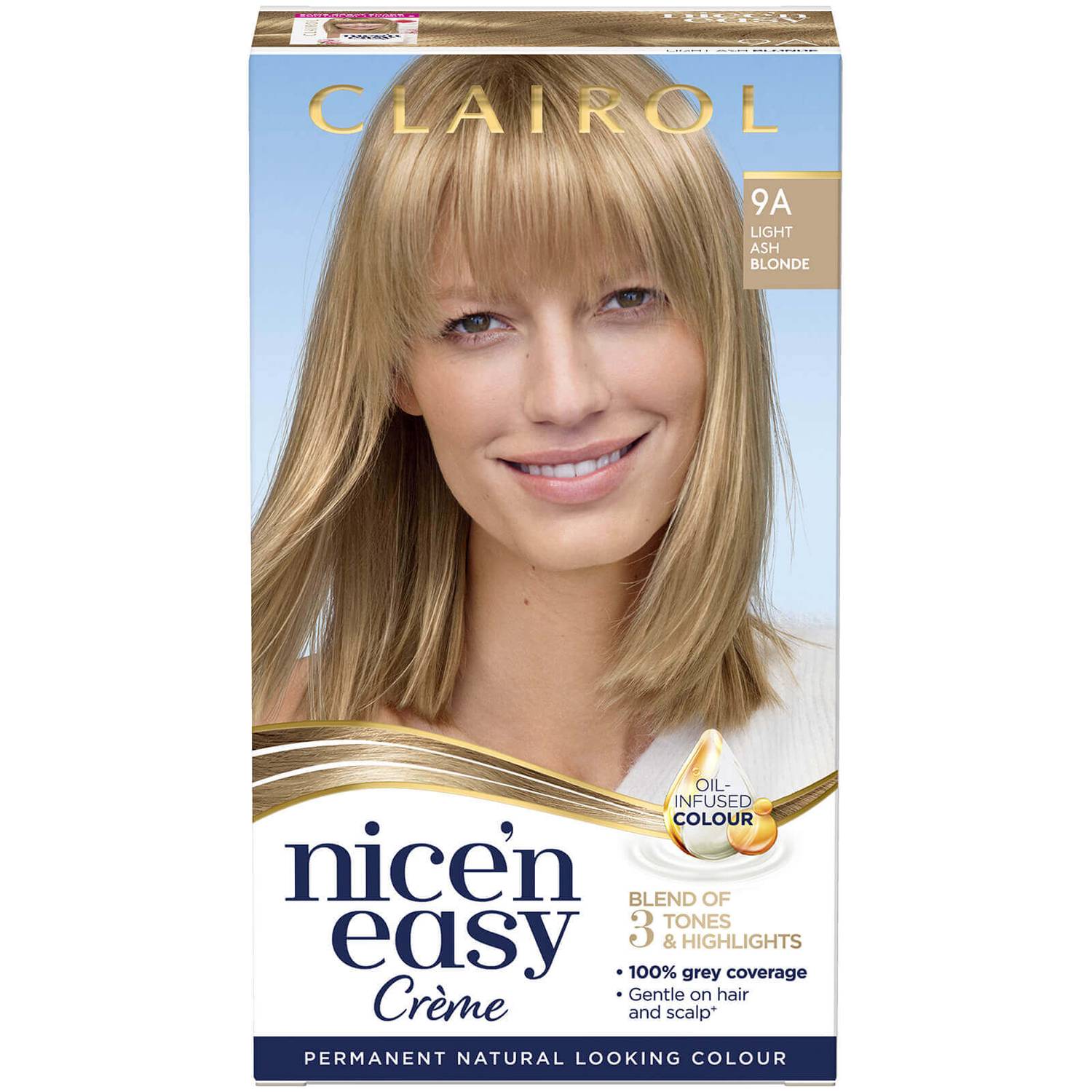 Clairol Root Touch-Up 9 Light Blonde x Nice'n Easy Permanent 9A Light Ash Blonde Bundle