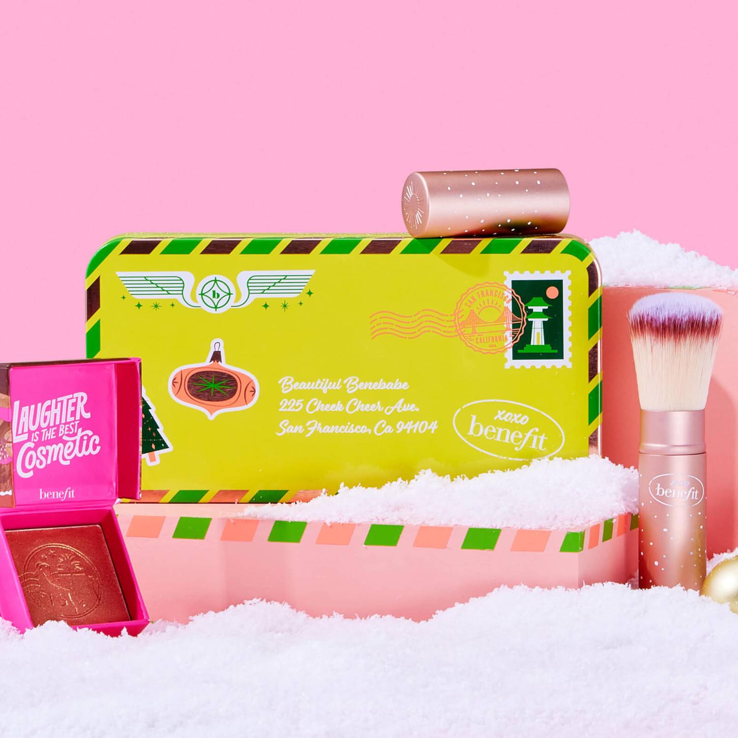 benefit Blush n Brush Delivery Limited Edition Blusher Shade and Brush Gift Set (Worth £43.50)