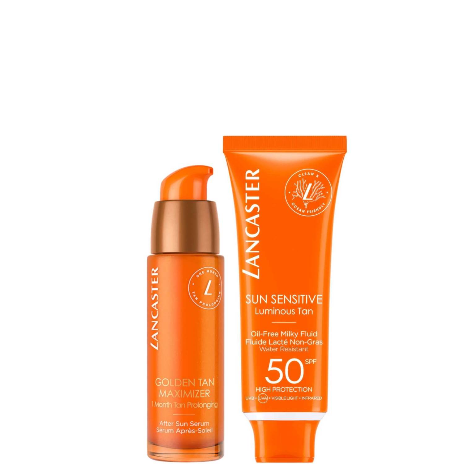 Lancaster Protect and Tan Face Icons SPF50 Bundle (Worth £49.00)