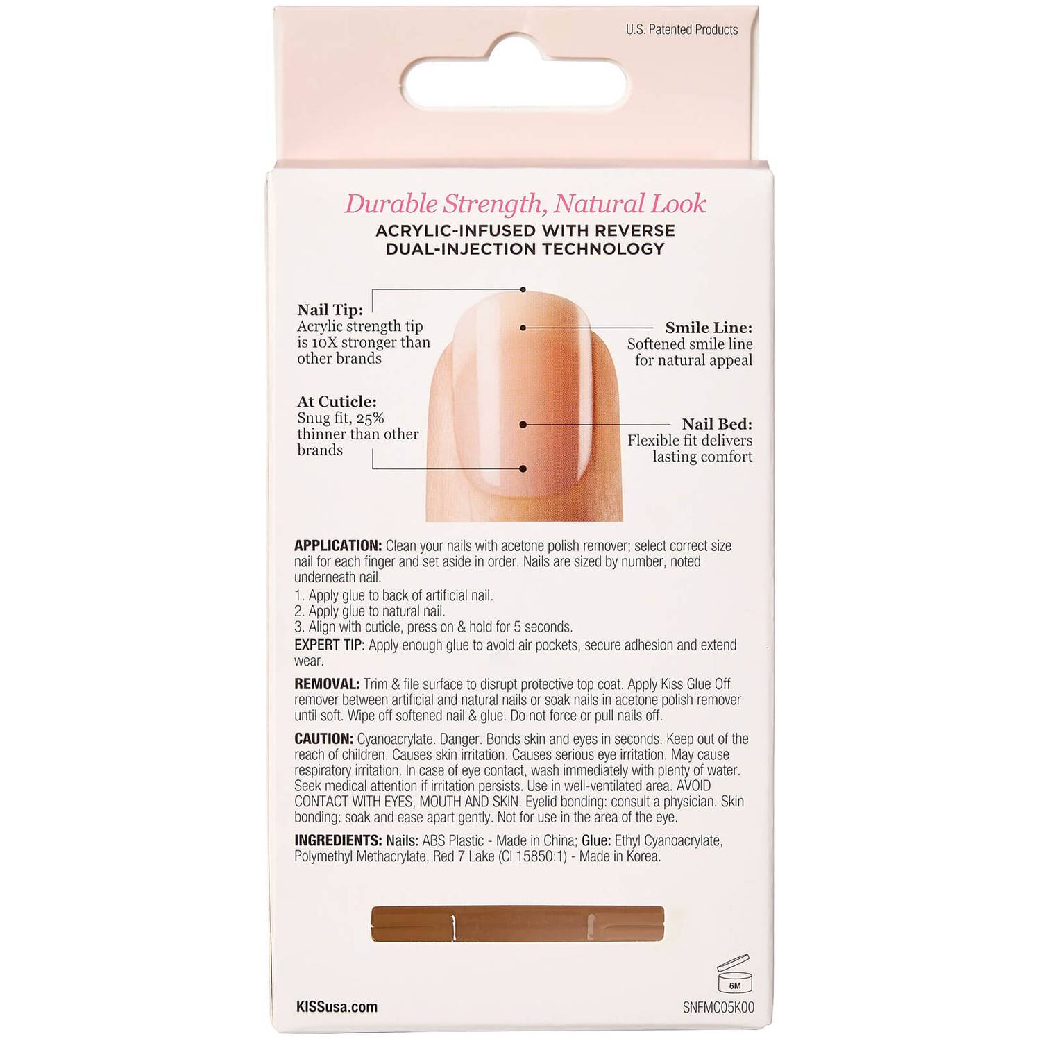 Kiss Salon Acrylic Nude Nails - Cashmere