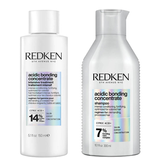 Redken Acidic Bonding Concentrate Intensive Pre-Treatment and Shampoo Duo Bundle