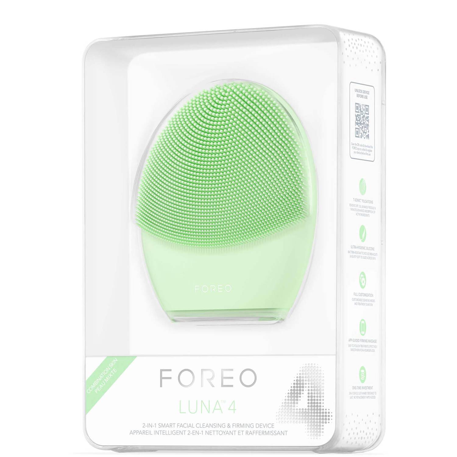 FOREO LUNA 4 Smart Facial Cleansing and Firming Massage Device - Combination Skin