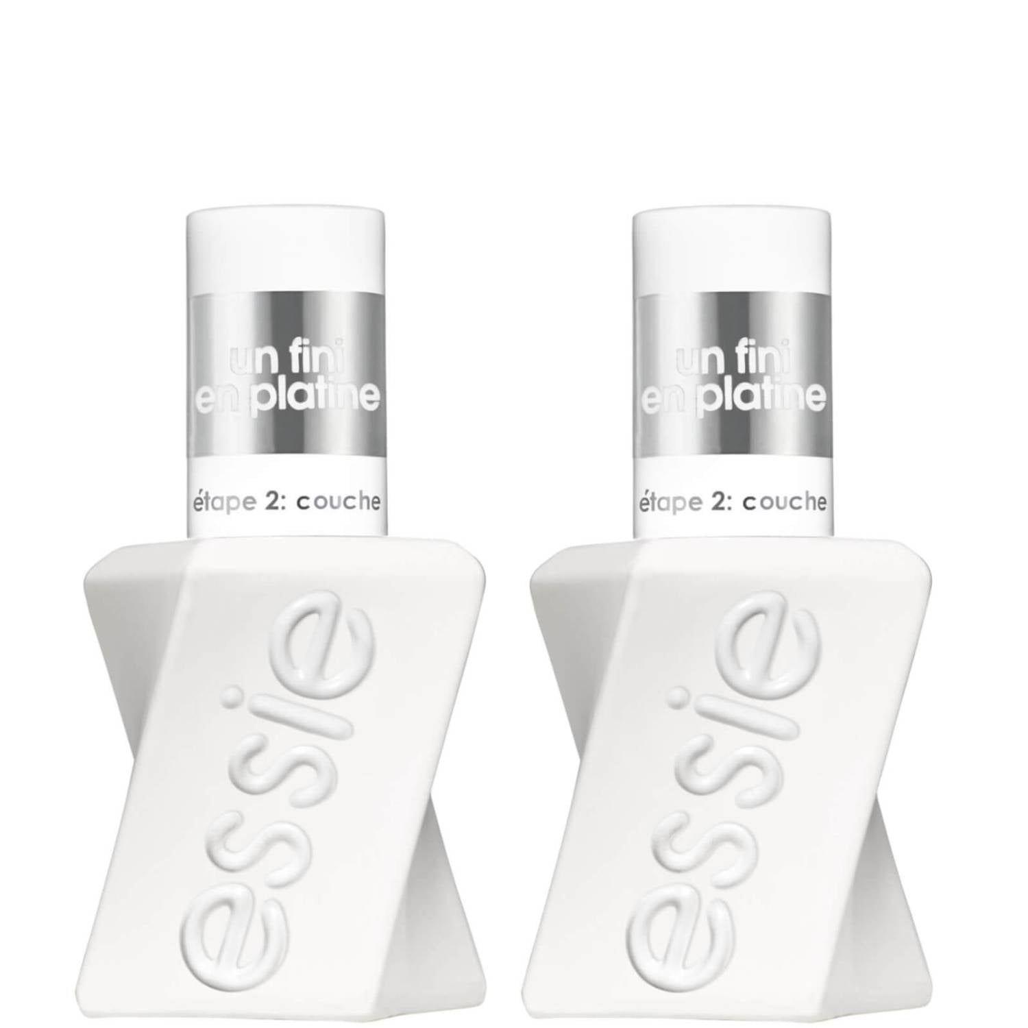 Essie Gel Nail Polish Gel Couture Top Coat, Duo Set