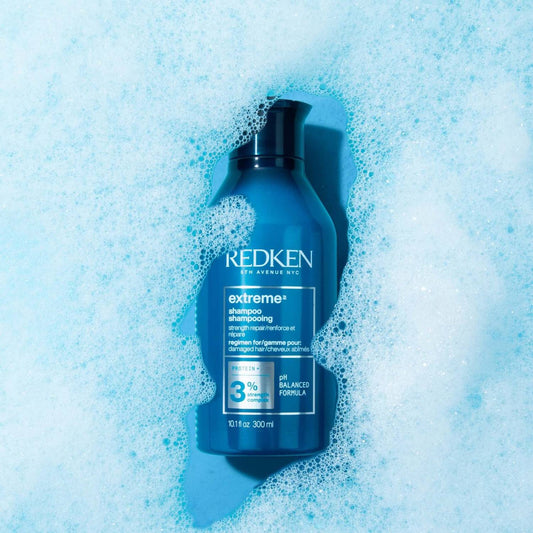 Redken Extreme Shampoo, Conditioner and Anti-Snap Treatment Routine for Damaged Hair