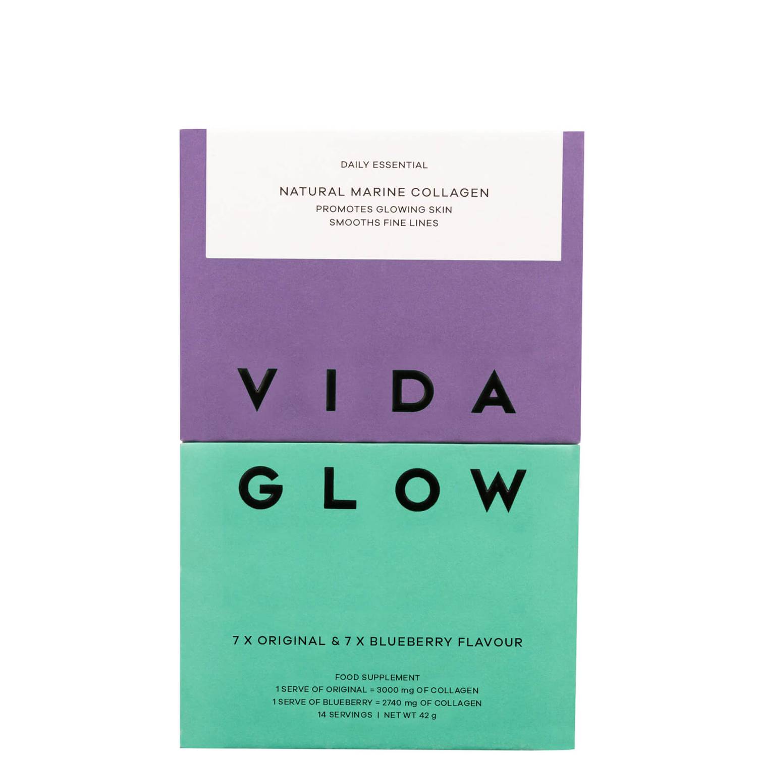 Vida Glow Mixed Natural Marine Collagen - 14 Servings