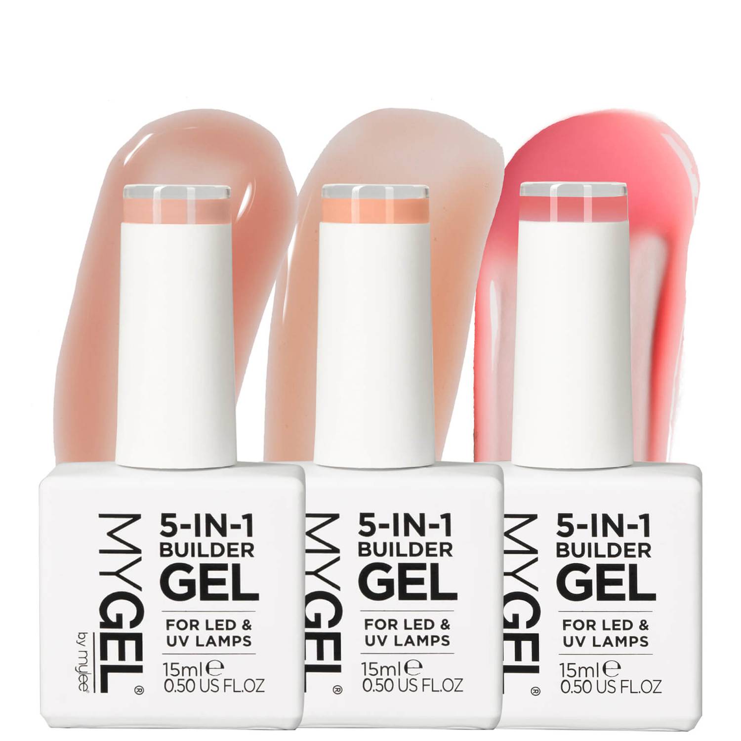 Mylee 5 in 1 Builder Gel Trio - Au Natural