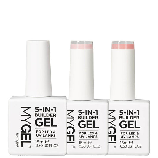 Mylee 5 in 1 Builder Gel Trio - Just Peachy