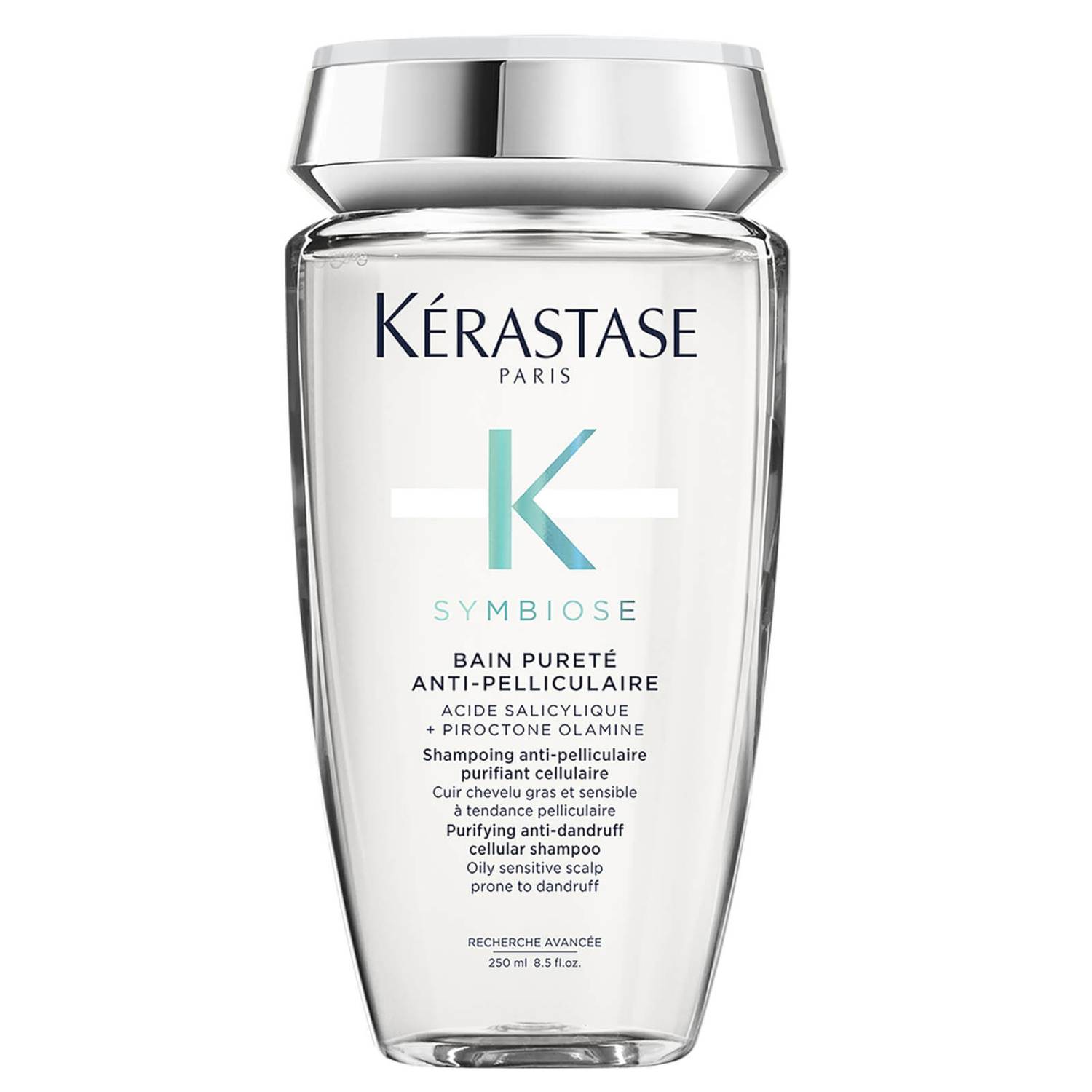 Kérastase Symbiose Purifying Anti-Dandruff Cellular Shampoo, For Oily Sensitive Scalp Prone To Dandruff, 250ml