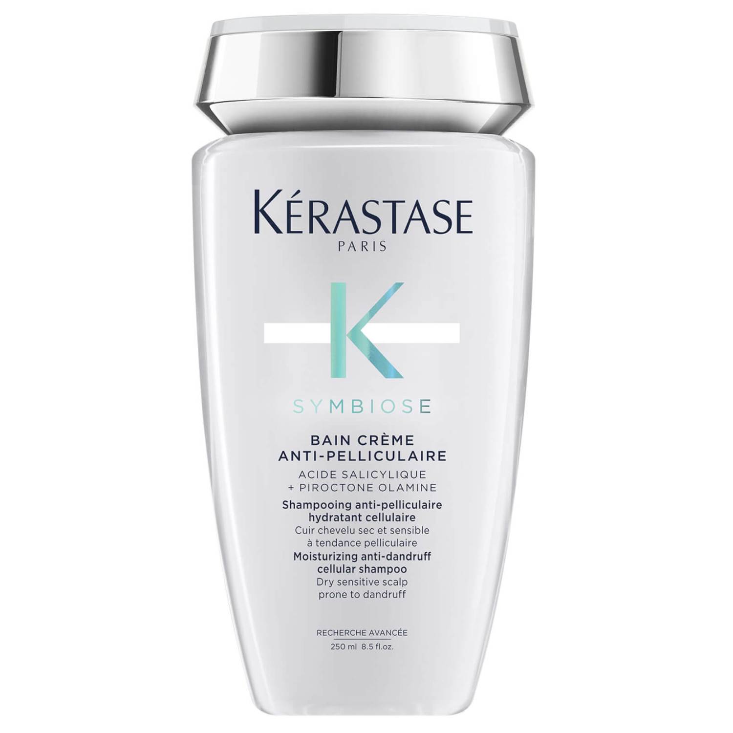 Kérastase Symbiose Moisturising Anti-Dandruff Cellular Shampoo, For Dry Sensitive Scalp, Prone To Dandruff, 250ml