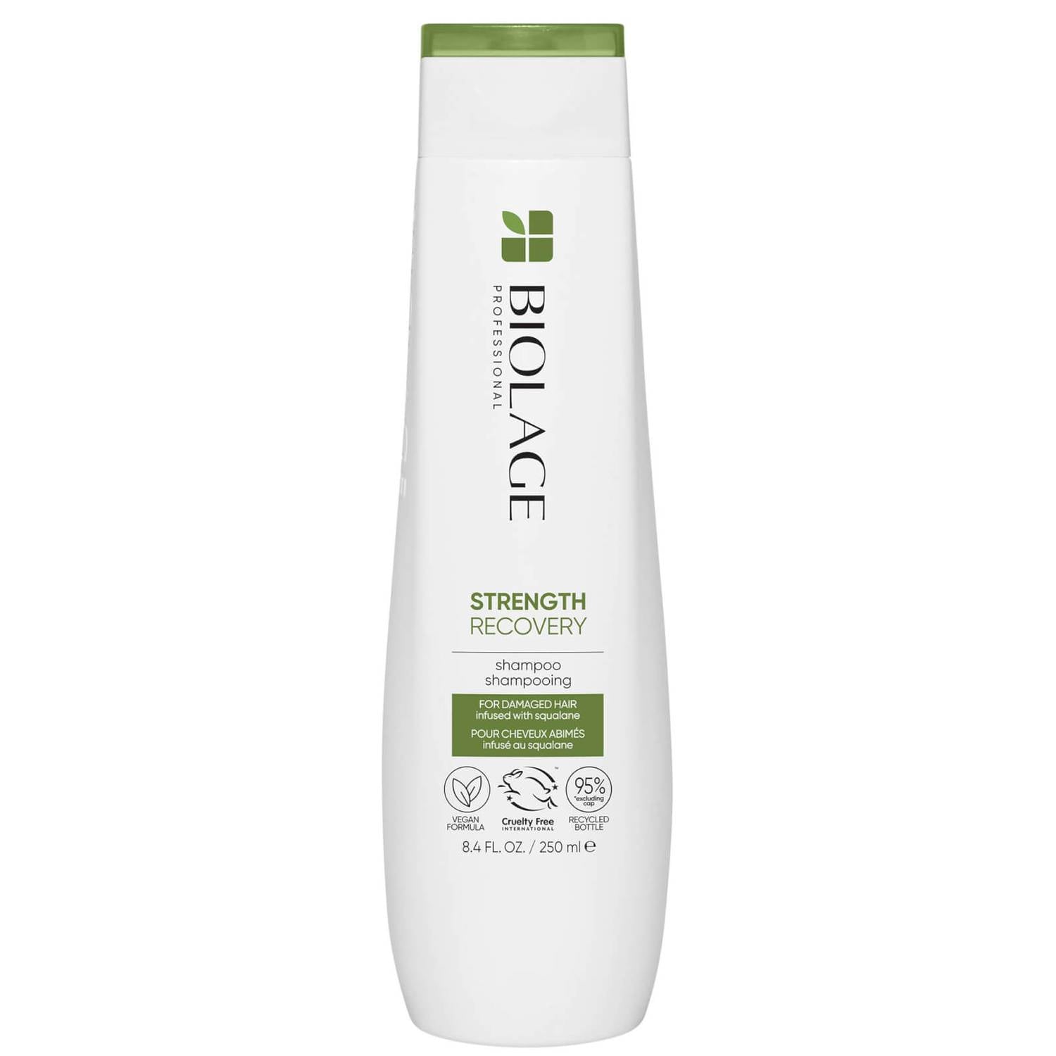 Biolage Professional Strength Recovery Vegan Cleansing Shampoo with Squalane for Damaged Hair 250ml