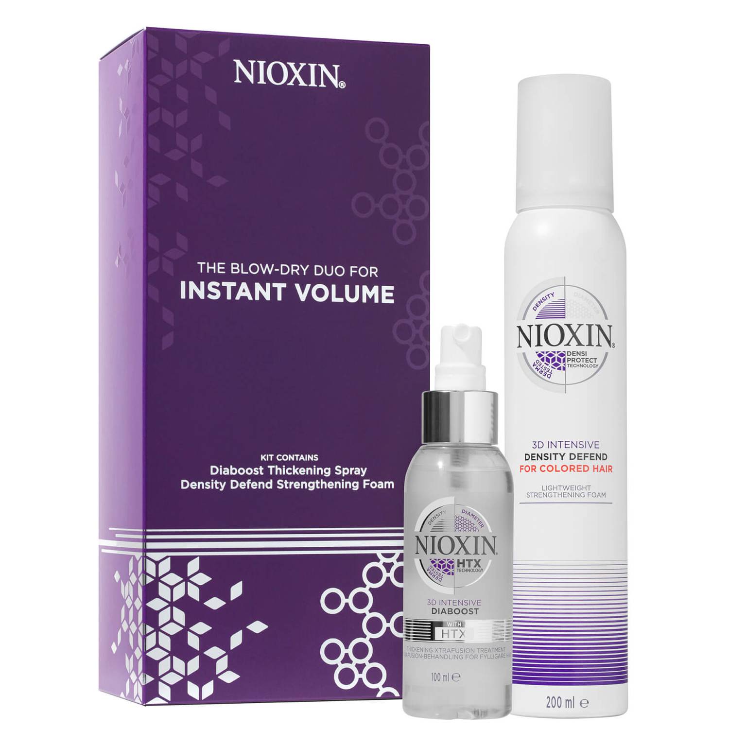 NIOXIN Intensive Treatment Blow Dry Duo - Diaboost and Density Defend Foam