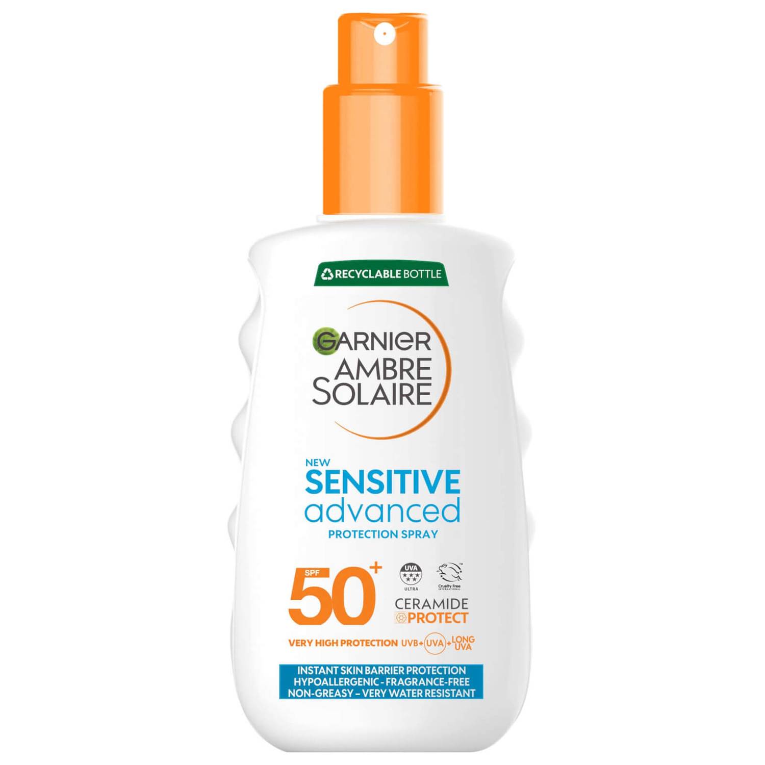 Garnier Ambre Solaire SPF 50 Sensitive Advanced Sun Spray 150ml