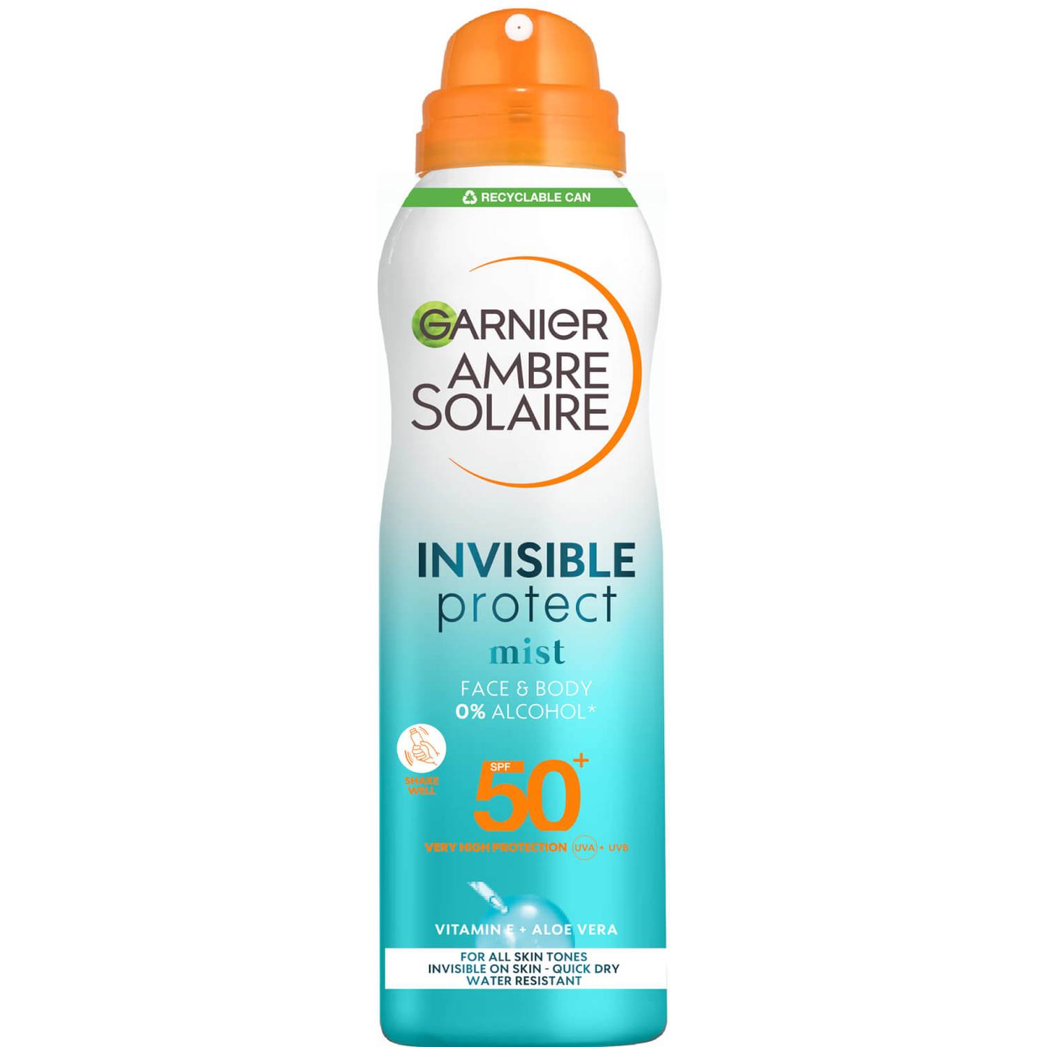 Garnier Ambre Solaire SPF 50 Invisible Protect Mist Spray 200ml