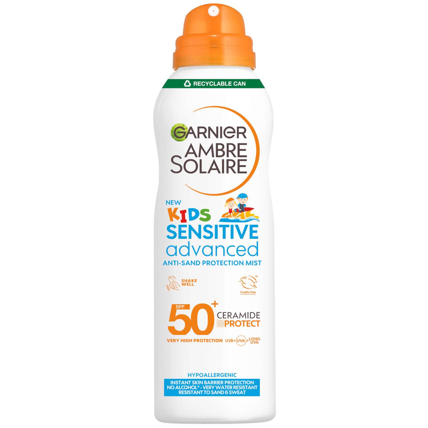 Garnier Ambre Solaire Kids' SPF 50 Sensitive Advanced Anti-Sand Mist 150ml