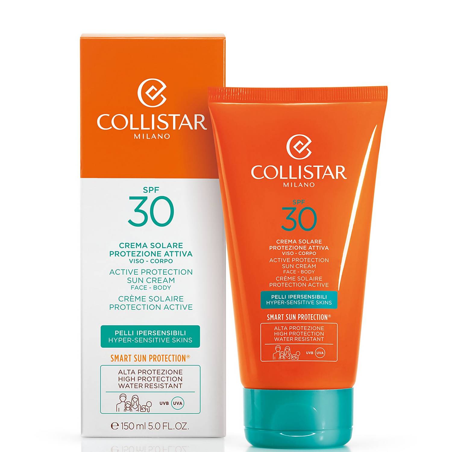 Collistar Active Protection Sun Cream Face-Body SPF 30 150ml