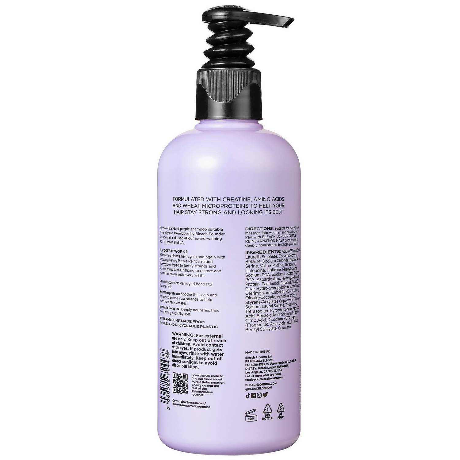 BLEACH LONDON Purple Reincarnation Shampoo 300ml