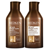 Redken All Soft Mega Curl Hydrating and Nourishing Shampoo and Conditioner Bundle for Curly and Coily Hair