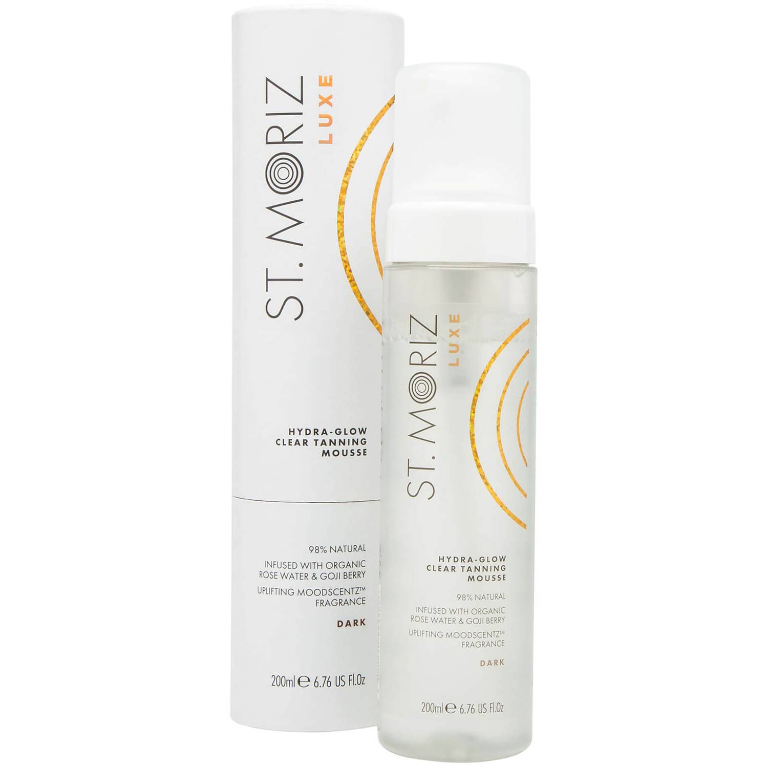 St. Moriz Luxe Hydra-Glow Clear Tanning Mousse - Dark 200ml