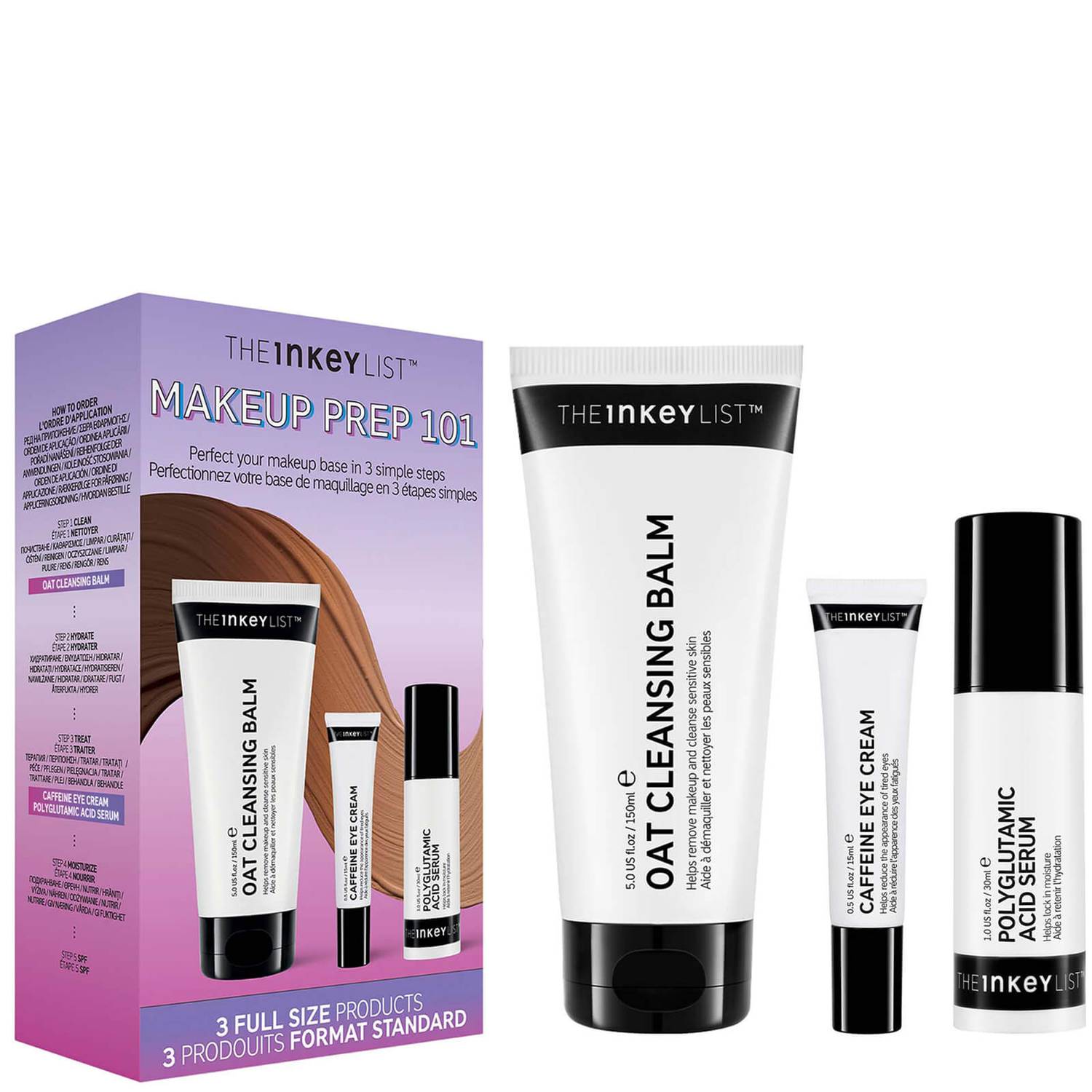 The INKEY List Make UP Prep 101 Kit (Worth Over £36.00)