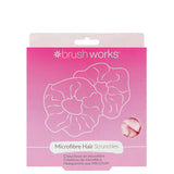 brushworks Microfibre Hair Scrunchies (Pack of 2)