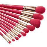 Spectrum Collections Velvet Rose Marble 10 Piece Brush Set