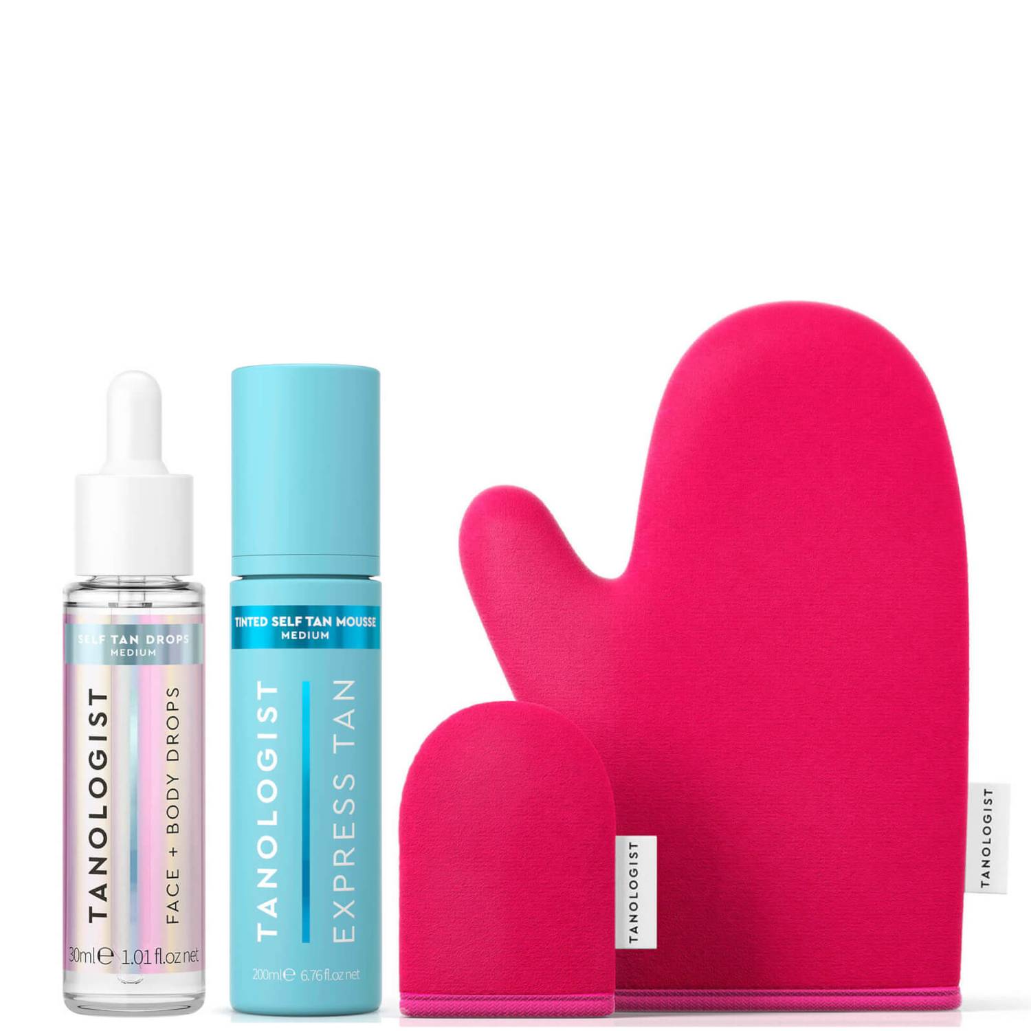 Tanologist Medium Drops, Tinted Mousse and Mitt Bundle