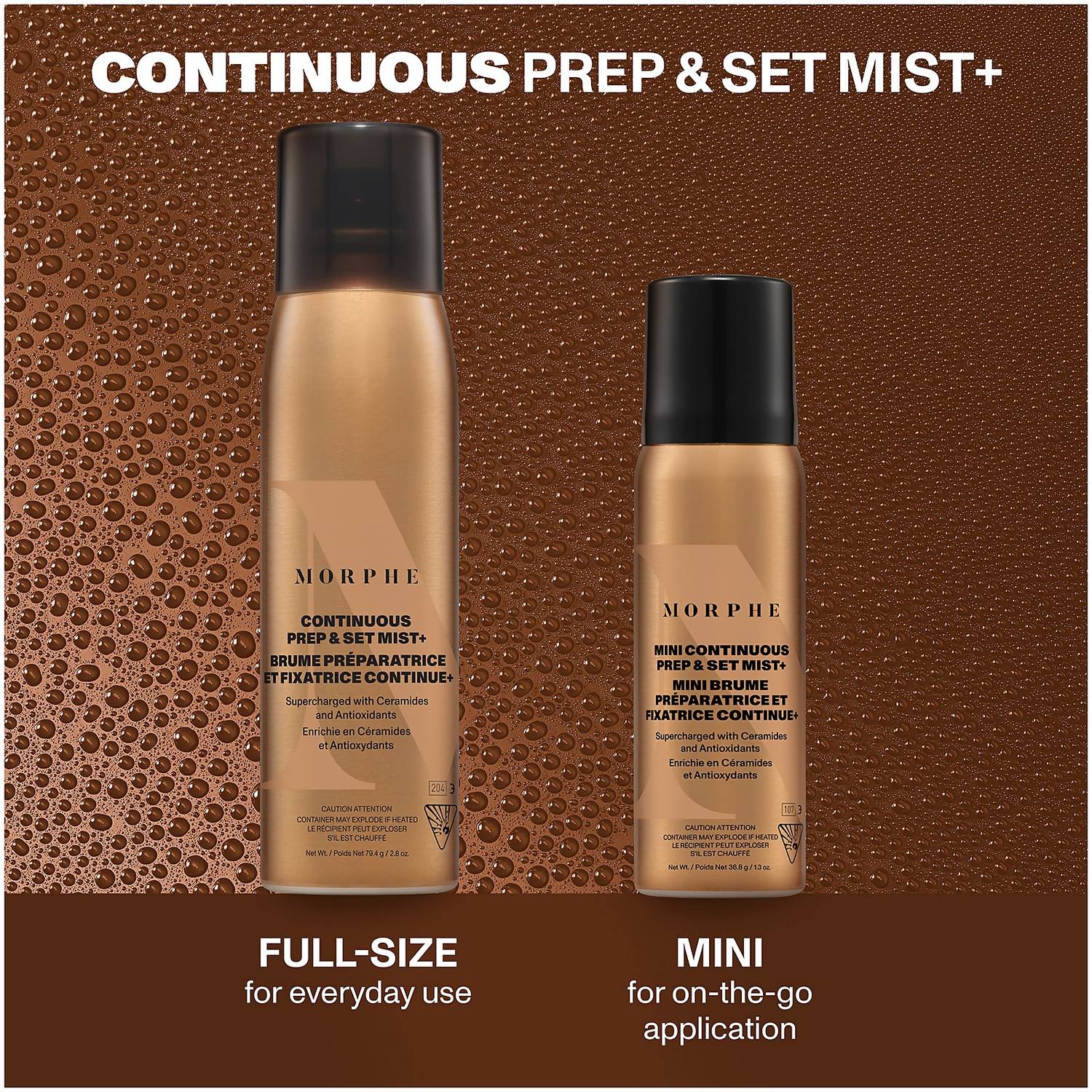 Morphe Mini Continuous Prep and Set Mist+ 36.8g