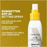 Morphe Sunsetter Broad Spectrum SPF 30 Setting Spray 79.4g