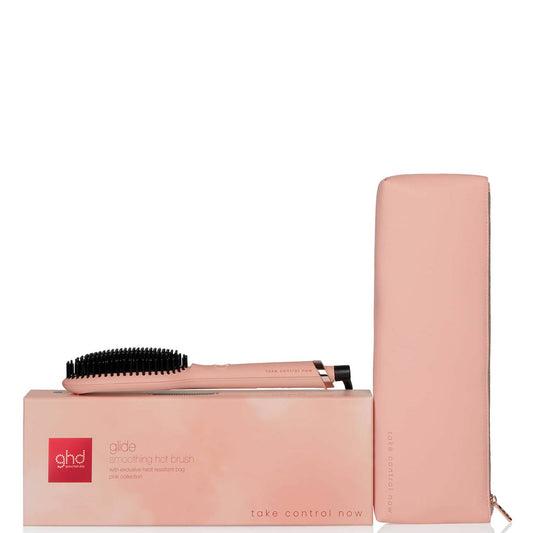 ghd Glide Pink Charity Edition Smoothing Hot Brush - Peach