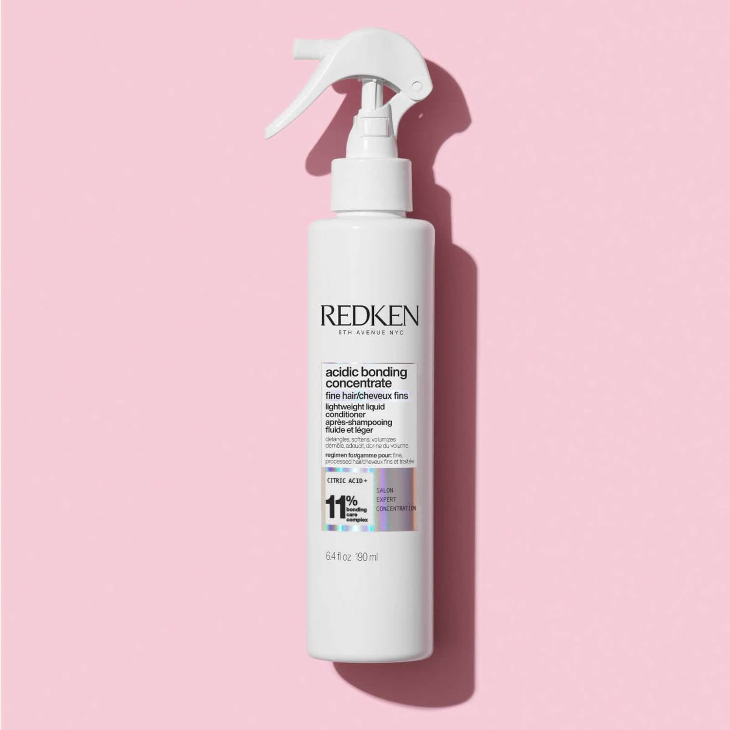 Redken Acidic Bonding Concentrate Shampoo and Lightweight Liquid Conditioner Bond Repair Bundle for Fine Hair