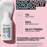 Redken Acidic Bonding Concentrate Shampoo and Lightweight Liquid Conditioner Bond Repair Bundle for Fine Hair