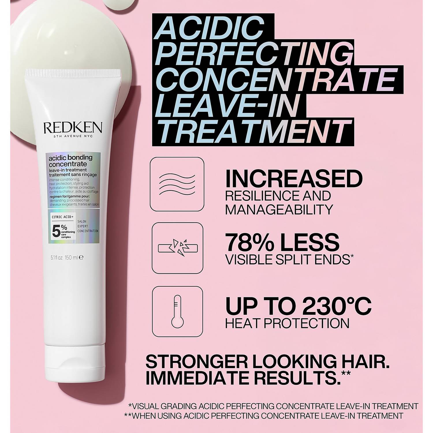 Redken Acidic Bonding Concentrate Intensive Pre-Treatment, Shampoo, Conditioner, Hair Mask and Leave-in Treatment Routine