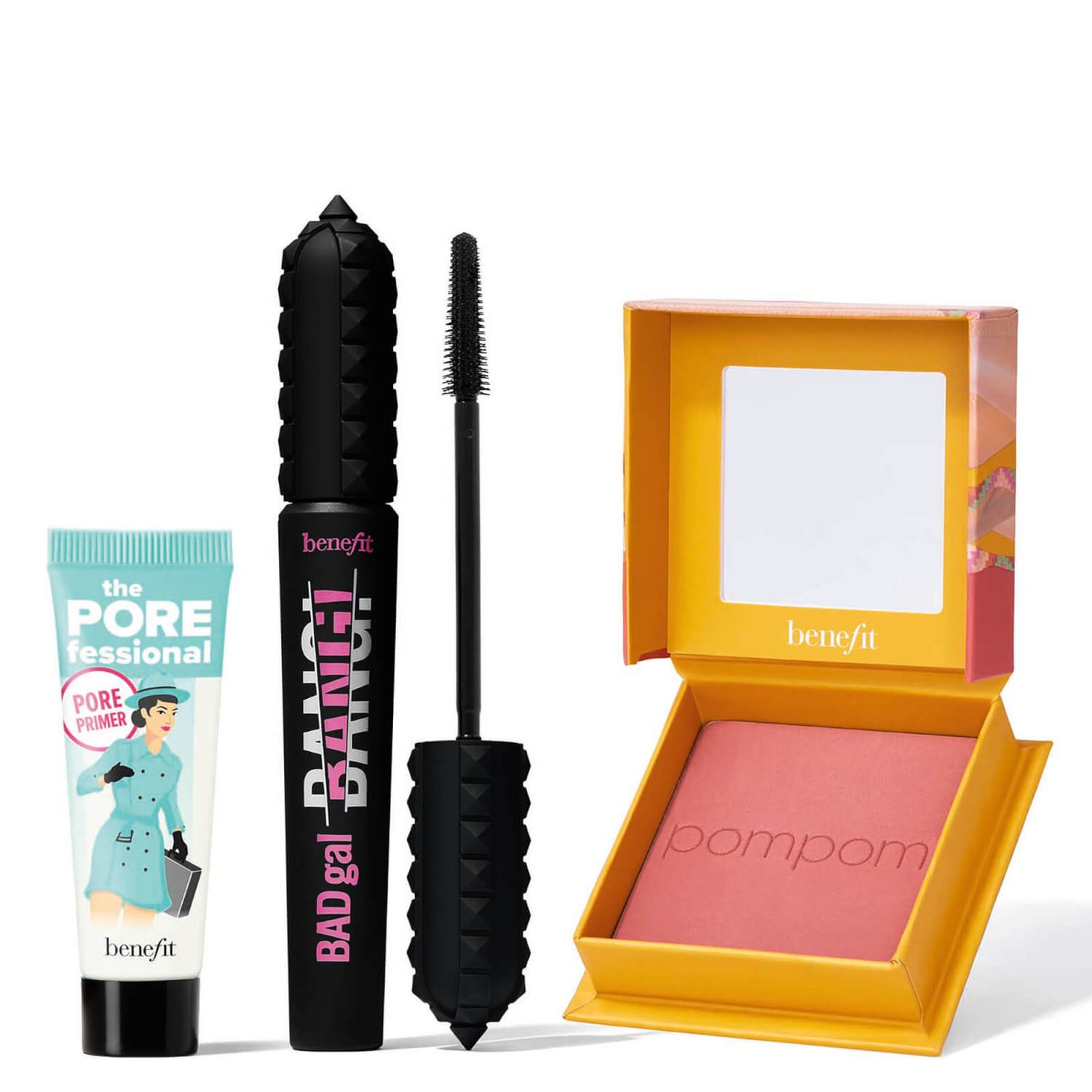 benefit BADgal Season Badgal Bang Mascara, Porefessional Primer and Blush Gift Set (Worth £67.00)