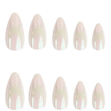 Nail HQ Almond Pearl Glaze False Nails